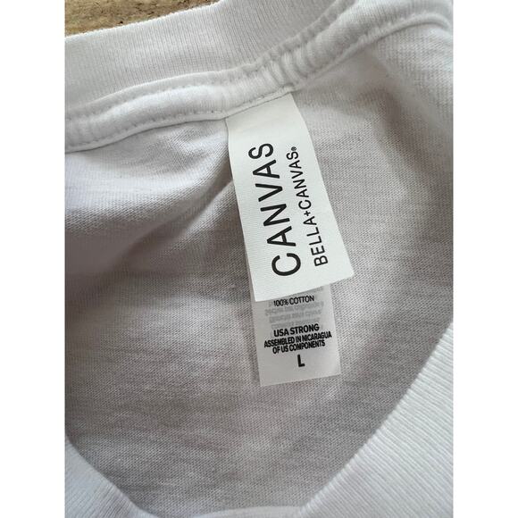 Disney Mama Minnie Mouse Bella Canvas White Tshirt Large - Picture 3 of 5